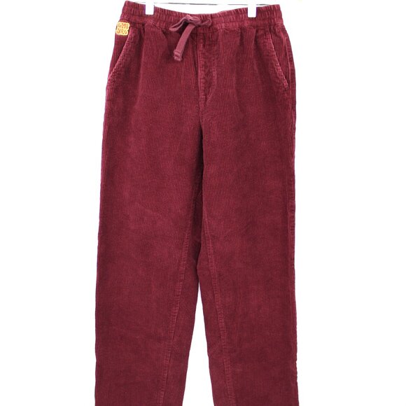 Empyre Wine Pants Size XS Relaxed Fit Corduroy Elastic Waist Drawstring SK8 Y2K - Picture 1 of 6